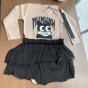 NWT nununu onesie skirt 12-18m